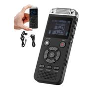 VEVOR Enregistreur vocal dictaphone numérique 128 Go commande vocale lecture USB