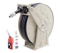 VEVOR Enrouleur de Tuyau de Carburant Rétractable 19,05 mm x 15 m 20 bar, Dévidoir de Tuyau Diesel à Ressort, pour Diesel et Kérosène, Rétraction Automatique, avec Flexible en Caoutchouc Industriel
