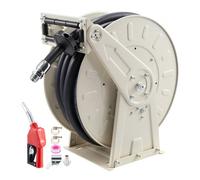 VEVOR Enrouleur de Tuyau de Carburant Rétractable 19,05 mm x 19,8 m 20 bar, Dévidoir de Tuyau Diesel à Ressort, Rétraction Automatique, pour Diesel et Kérosène, avec Flexible en Caoutchouc Industriel