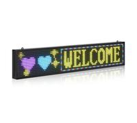 VEVOR Enseigne Lumineuse LED Panneau d’Affichage Numérique Programmable 99x19 cm