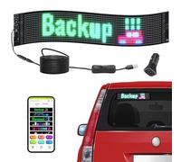 VEVOR Enseigne Lumineuse LED Programmable Flexible, Panneau d’Affichage Défilant Polychrome P6, Panneau Publicitaire LED, Contrôle Application Bluetooth, pour Magasin, Bar, Publicité, 68x12 cm