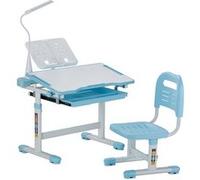 VEVOR Ensemble Chaise et Bureau d'Étude Hauteur Réglable pour Enfant Lecture Bleu