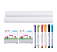 VEVOR Ensemble d'Accessoires de Chevalet, 32 PCS, Kit Peinture de Chevalet d'Art Debout pour Enfants, avec Craies, Marqueurs Effaçables à Sec, Rouleaux de Papier, pour Tout-petits, Garçons, Filles