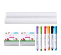 VEVOR Ensemble d'Accessoires de Chevalet, 32 PCS, Kit Peinture de Chevalet d'Art Debout pour Enfants, avec Craies, Marqueurs Effaçables à Sec, Rouleaux de Papier, pour Tout-petits, Garçons, Filles