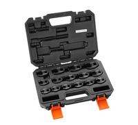 VEVOR Ensemble de Clés à Pattes d’Oie 15PCs Entraînement 1/2" et 3/8", Clé Pied de Biche en Acier CR-MO, avec Mallette de Transport, Compatible avec Clé Dynamométrique pour Réparation Automobile