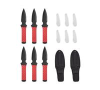 VEVOR Ensemble de couteaux de lancer, 22,6 cm, 6 pcs, articles de lancer en acier inox, bien équilibrés, avec étui de protection en nylon noir, pour divertissements, fitness et compétitions amicales