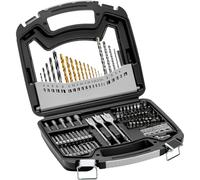 VEVOR Ensemble de Forets et Embouts pour Perceuse Tournevis 101PCs, Coffret de Mèches et Embouts de Tournevis, Kit de Perçage et de Vissage du Bois, du Métal, du Ciment, avec Étui de Transport