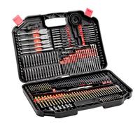 VEVOR Ensemble de Forets et Embouts pour Perceuse Tournevis 246PCs, Coffret de Mèches et Embouts de Tournevis, Kit de Perçage et de Vissage du Bois, du Métal, avec Étui de Transport, Bricolage