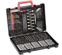 VEVOR Ensemble de Forets et Embouts pour Perceuse Tournevis 318PCs, Coffret de Mèches et Embouts de Tournevis, Kit de Perçage et de Vissage du Bois, du Métal, avec Étui de Transport, Bricolage