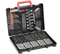 VEVOR Ensemble de Forets et Embouts pour Perceuse Tournevis 318PCs, Coffret de Mèches et Embouts de Tournevis, Kit de Perçage et de Vissage du Bois, du Métal, avec Étui de Transport, Bricolage