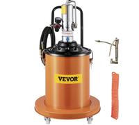 VEVOR Ensemble de pompe à graisse portable, 20 L, pompe à seau de graisse pneumatique, rapport de pression 50:1, pistolets graisseurs avec tuyau hydraulique haute pression de 6 m, débit de 0,75 L/min