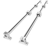 VEVOR Ensemble de rails de guidage linéaire, SFC20 1000 mm, 2 rails de guidage SFC20 39,4 po/1000 mm, 4 blocs coulissants SC20, 4 supports de rail, rails linéaires et kit de roulements pour machines