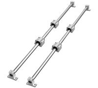VEVOR Ensemble de rails de guidage linéaire, SFC20 1200 mm, 2 rails de guidage SFC20 47,2 po/1200 mm, 4 blocs coulissants SC20, 4 supports de rail, rails linéaires et kit de roulements pour machines a