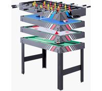 VEVOR Table de Hockey sur air, 122 cm, Ensemble de Table de Jeu Combo, 4 en 1, Table de Combinaison Multiple avec Hockey, Billard, Baby-Foot, ping-Pong, poussoirs et palets, pour Famille et Bureau