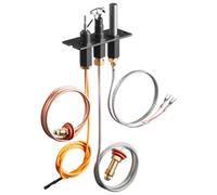 VEVOR Ensemble de veilleuse à gaz, références OE 485-510A, 4021-736, 2103-010, kit d'allumage de remplacement pour foyer au gaz naturel, pour les modèles Quadra-Fire, Heat & Glo et Heatilator, noir