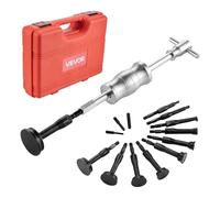 VEVOR Ensemble d'Extracteurs de Roulements dans Trou Borgne 16PCs, Kit d'Extraction de Bagues et de Joints de Roulements Intérieurs avec Marteau à Inertie, 10 Pinces Fendues et Contre-appui, Atelier