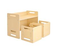 VEVOR Ensemble 1 Table et 2 Chaises pour Enfants Diversification Alimentaire