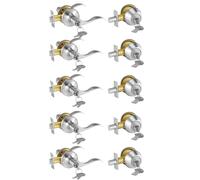 Vevor Entry Locksset With Deadbolt 5 Pack Satin Nickel Entry Lever et Cylindre bouteille sans cylindre Pack de combo Pack de type 1-3 / 8 """"