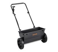 VEVOR Épandeur Engrais Capacité 22,6 kg Épandeur à Semence Largeur Épandage 46 cm Semoir à Pousser pour Semer les Graines, Jardinage, Pelouse et Gazon, 30 Réglages, avec Roues en Plastique 25,4 cm