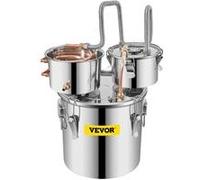 Equipement de Distillation d'Alcool Vin d'Eau Distillateur Inox 11,4 L