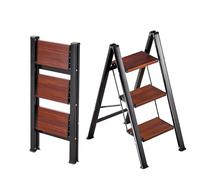 VEVOR Escabeau Pliant 3 Marches Marchepied Pliable Charge 150 kg Échelle Domestique Portable Compacte pour Cuisine, Bureau, Travaux Ménagers, Bricolage, Réparations, avec Larges Marches Antidérapantes