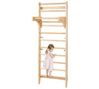 VEVOR Espalier en Bois Échelle Suédoise Murale à 10 Niveaux pour Musculation Gym