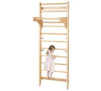 VEVOR Espalier en Bois Échelle Suédoise Murale à 10 Niveaux pour Musculation Gym