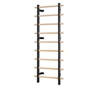 VEVOR Espalier en Bois Massif et Acier Carbone 197x80 cm, Échelle Suédoise Murale à 9 Niveaux, avec Grande Capacité de Charge de 150 kg, pour Escalade, Gym Salle de Sport Aire de Jeux Intérieur
