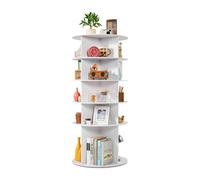 VEVOR Étagère à chaussures rotative à 5 niveaux, présentoir à chaussures rotatif à 360°, organisateur sur pied de type plateau tournant pour 20 paires, pour chambre, salon, entrée, dressing, blanc