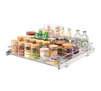 VEVOR Étagère à épices extensible (537x533x85 mm) Étagère d'évier Étagère de cuisine, tiroir coulissant Étagère à épices pour lavabo Armoire Organisateur Étagère pour meuble bas 584x558x177 mm (taille