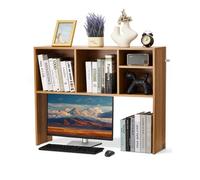 VEVOR Étagère à Poser sur Bureau à 1 Niveau, Bibliothèque de Bureau 94x24x73 cm, Organisateur de Bureau en Bois, avec Pieds Antidérapants, Support de Rangement Stable pour Bureau Maison et Dortoir