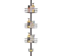 VEVOR Étagère de Douche d'Angle 99-317,5 cm de Haut Poteau Télescopique Toilette