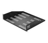 VEVOR Étagère de Rack de Serveur 2U, Profondeur 406 mm, Étagère Montage en Rack ou Mural, Charge 22,68 kg avec Plateau Ventilé, Bonne Circulation Air, pour Armoire Réseau 482,6 mm ou Rack d'Équipement