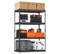 VEVOR Étagère de rangement garage – Robuste réglable 4 niveaux, 1089 kg, 508×1016×1524 mm, noir