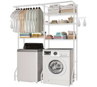 VEVOR Étagère de rangement pour lave-linge et sèche-linge à 6 niveaux blanc