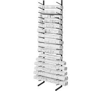 VEVOR Étagère de Rangement pour Plans de Construction Architecturale à 16 Niveaux, Support de Plans Vertical 2 Tiges par Niveau, Meuble de Rangement pour Affiche de Carte, Fichiers en Rouleau, Bureau