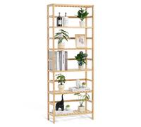 VEVOR Étagère salle de bain rectangulaire bambou 6 niveaux – Support plantes, multifonctionnelle