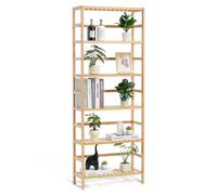 VEVOR Étagère salle de bain rectangulaire bambou 6 niveaux – Support plantes, multifonctionnelle