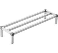 VEVOR Étagère de stockage en aluminium, 48 x 14 pouces grande étagère commerciale au sol pour aliments, 8 pouces au-dessus du sol, 1000 lbs de capacité de charge, étagère de stockage en aluminium enti