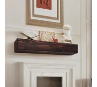 VEVOR Étagère Flottante Murale de Cheminée, 122 x 20,3 x 12,7 cm, Manteau de Cheminée Flottant en Bois Naturel, Capacité de Charge 22,7 kg, Fabriqué à la Main, pour Décoration Murale, Marron Rustique