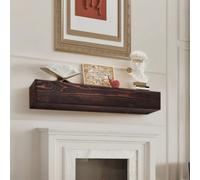 VEVOR Étagère Flottante Murale Manteau Cheminée en Bois Marron Rustique 122 cm