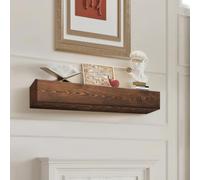 VEVOR Étagère Flottante Murale de Cheminée, 152 x 20,3 x 15,24 cm, Manteau de Cheminée Flottant en Bois Naturel, Capacité de Charge 22,7 kg, Fabriqué à la Main, pour Décoration Murale, Marron Naturel