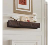 VEVOR Étagère Flottante Murale de Cheminée, 182,8 x 20,3 x 12,7 cm, Manteau de Cheminée Flottant en Bois Naturel, Capacité de Charge 22,7 kg, Fabriqué à la Main, pour Décoration Murale, Marron Clair