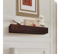 VEVOR Étagère Flottante Murale de Cheminée, 182,8x20,3x12,7 cm, Manteau de Cheminée Flottant en Bois Naturel, Capacité de Charge 22,7 kg, Fabriqué à la Main, pour Décoration Murale, Marron Rustique