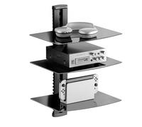 VEVOR Étagère Multimédia Mural Support Audio Visuel 3 Niveaux pour Projecteur