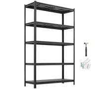 VEVOR Étagère Rangement 5 Niveaux Réglables 1230x465x1962 mm Charge Lourde, Étagère Modulable, Capacité de Charge Totale 1360,8 kg, Rayonnage Métallique pour Garage, Entrepôt, Atelier, Cave et Cellier