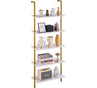 VEVOR Étagère Échelle Bibliothèque 5 Niveaux Mural Ouvert 64x30 cm Cadre Métal