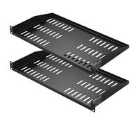 VEVOR Étagères de Rack Serveur 1U Profondeur 250 mm Plateau Ventilé Lot de 2