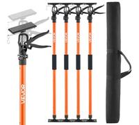 VEVOR Étai de Soutien Télescopique 116-290 cm Poteau de Support Réglable Lot de 4, Tige Dégagement Rapide, en Acier, Charge 70 kg, Étai pour Plafond, Installation d'Armoires, Levage de Cloisons Sèches