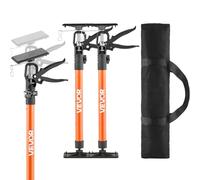VEVOR Étai de Soutien Télescopique 54-115 cm Poteau de Support Réglable Lot de 2, Tige Dégagement Rapide, en Acier, Charge 70 kg, Étai pour Plafond, Installation d'Armoires, Levage de Cloisons Sèches